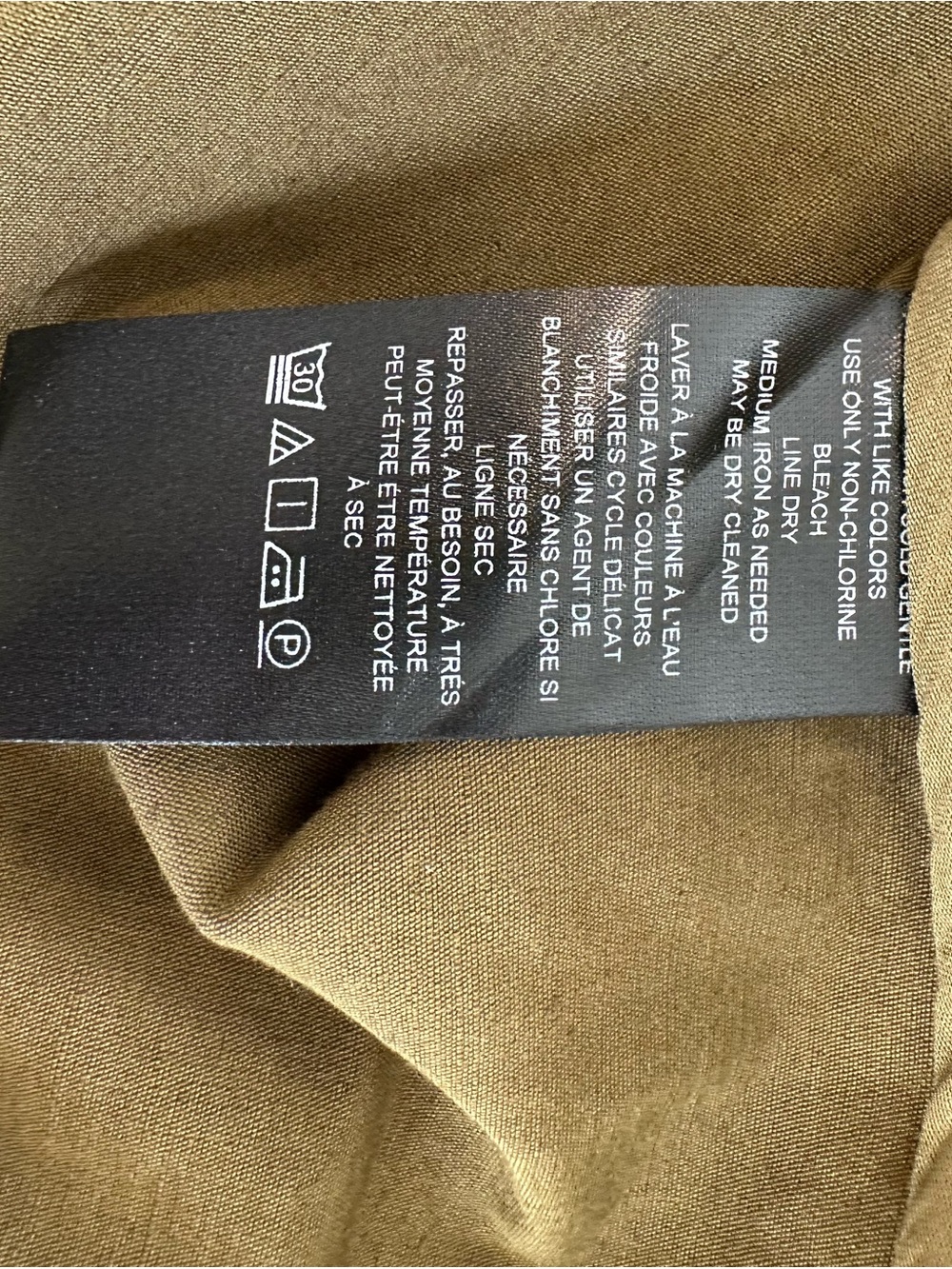 Anthropologie Olive Green Zip-Front Midi Dress - Picture 4 of 5